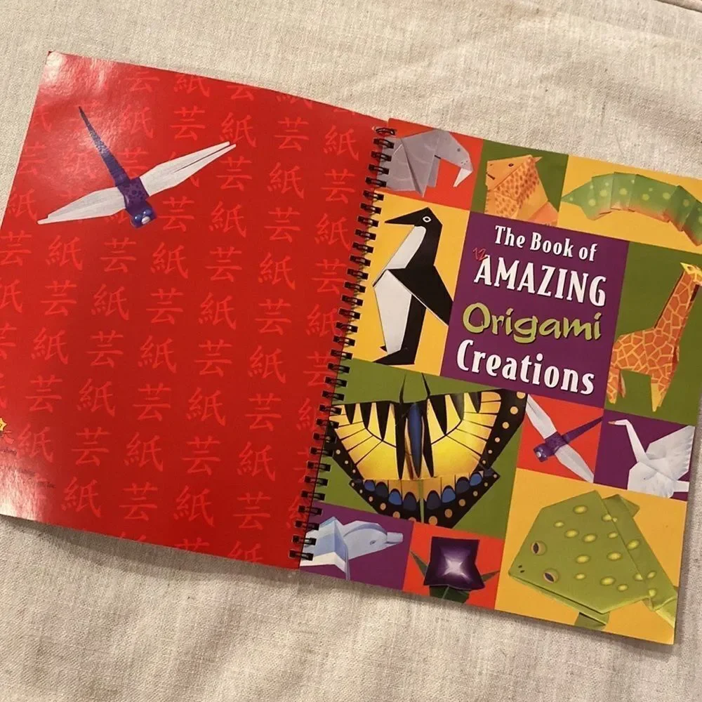 KIDS ART Activity Book Amazing Origami Creations 3 Skill Levels Paper Included